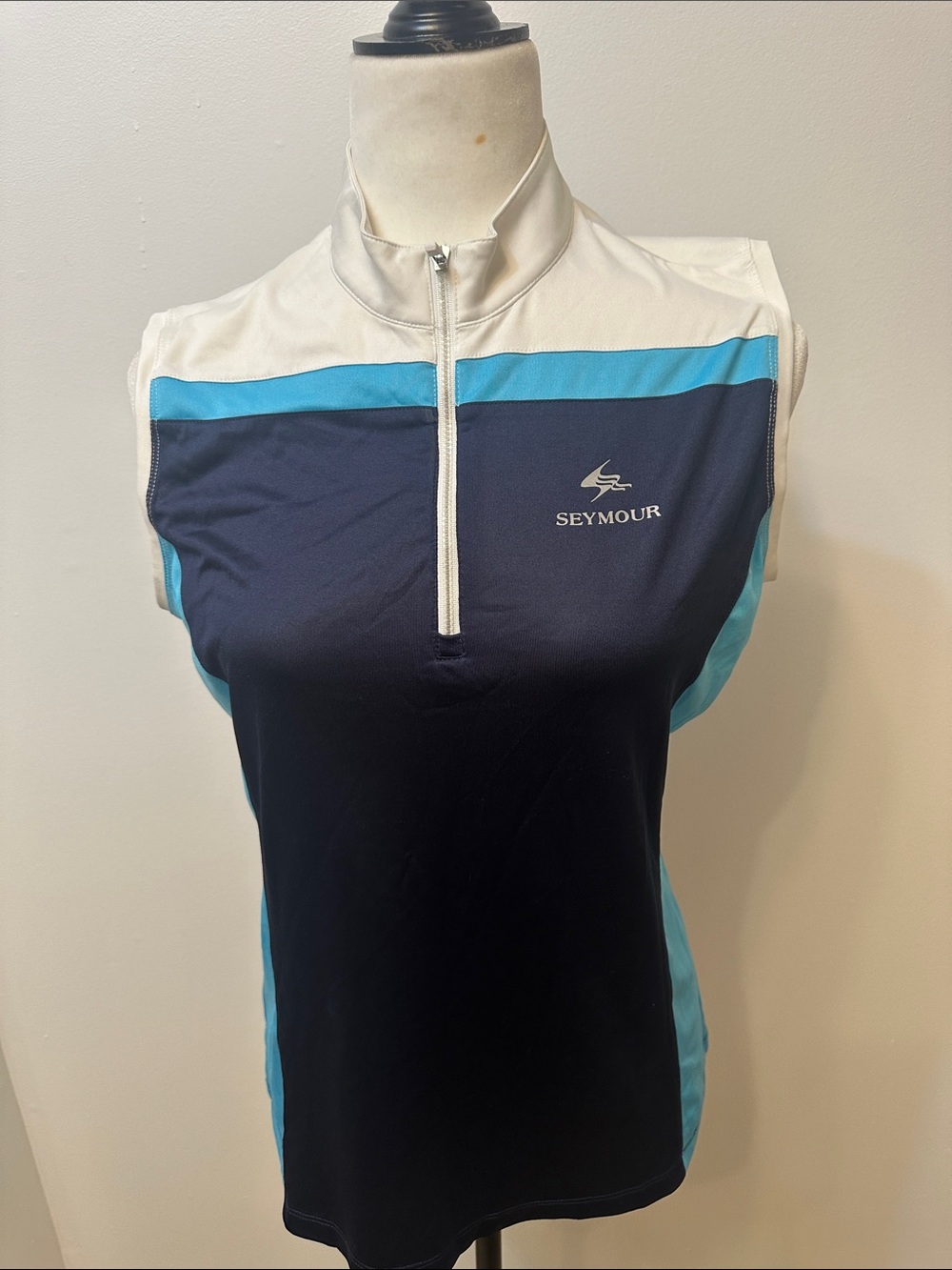 Callaway Sleeveless Golf Tank in Navy, White & Teal